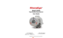 SharpEye - Model 40/40I - Triple IR (IR3) Flame Detector - Manual