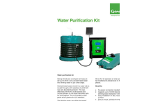 Genap - UV Waterbox - Water Purification Kit - Fact Sheet