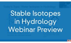 Stable Isotope Analysis in Hydrology 