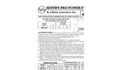 Model SP-410 - Standby Generators Brochrue