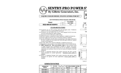 Model SPJD-800 - Standby Generator Brochure