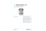 GRAS - Model 40AO-FV 1/2 - Prepolarized Pressure Microphone, Front Vented - Datasheet