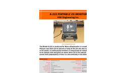 KWJ - Model A222 - CO Monitor - Brochure