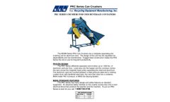 REM - Model PRC Series - Can Crushers for Used Aluminum Beverage Containers - Brochure