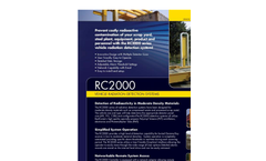 Model RC2000 - Vehicle Radiation Detection Systems Brochure