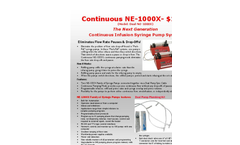 Continuous NE-1000X - The Next Generation Continuous Infusion Syringe Pump System – Brochure