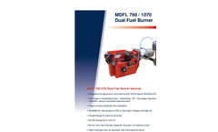 Nu-Way - Model MDFL 1070 - Dual Fuel Burner - Manual