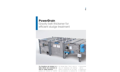PowerDrain - Gravity Belt Thickener for Efficient Sludge Treatment - Brochure