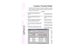 EPOCH Container Tracking Module Brochure