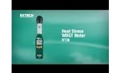 Extech HT30 Heat Stress WBGT Meter Showcase - Video