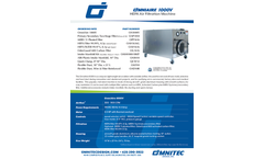 OmniAire - Model 1000V - HEPA Air Filtration Machine - Datasheet