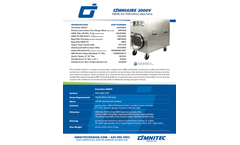 OmniAire - Model 2000V - HEPA Air Filtration Machine - Datasheet