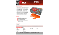MCR NitriShield Grippaz™ - Model 60160 - Disposable Nitrile Gloves