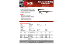 MCR Dominator - Model DM13H25PF - Magnifier, Tortoise Shell Color Frame, Clear MAX6™ lens, 2.5 Diopter - Specsheet