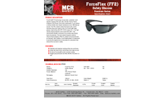MCR ForceFlex - Model FF212 - Opague Black Frame, Gray Lens - Brochure