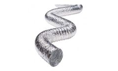 Omnitech - Model OAD12R - Flexible Duct, Clear, Fiber and Wire Reinforced, 12` dia x 25`