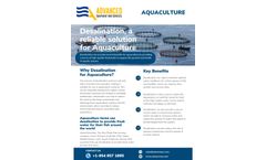 ADVANCEES - Desalination a reliable solution for Aquaculture