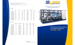 Medium Brackish Water Reverse Osmosis (MBWRO) System - Brochure