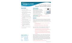 Aqua-Solutions - Model RO2001 - Standard Reverse Osmosis System - Brochure