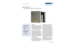 ENMET - Model CW Sentry 3G - Critical Infrastructure Monitor for CWA and TIC Threats - Brochure