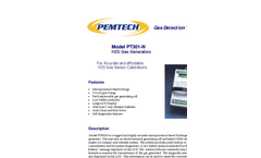 Model PT301N H2S - Gas Generator Brochure