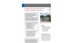 Septage Receiving System & Tanker Reception Solutions Brochure