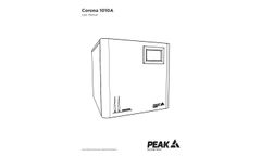 Corona - Model 1010A - High Purity Nitrogen Gas Generator - User Manual