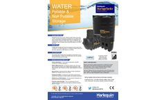 Harlequin - Model 2500L - Underground Water Storage Tank - Brochure