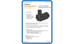 Harlequin - Model 3200UGW - Underground Water Storage Tank - Spec Sheet