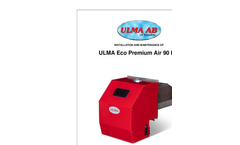 ULMA - Model Eco Premium Air 90 kW - Pellet Burner - Brochure