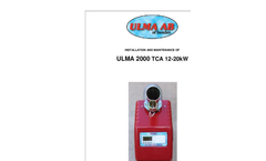 Ulma - 2000 TCA - Pellet Burner Manual