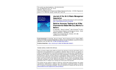 Relative Accuracy Testing of XRF Mercury Monitor - Technical Literature