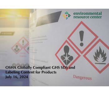 OSHA Globally Compliant GHS SDS and Labeling Content for Products