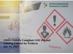 OSHA Globally Compliant GHS SDS and Labeling Content for Products