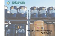 RCRA Hazardous Waste Storage