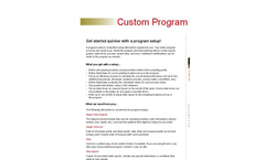 Program Setup Information (PDF 159 KB)