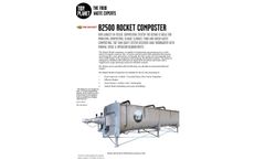 B2500 Rocket Composter Specification Sheet 