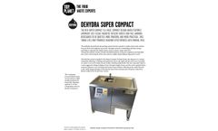 Dehydra Supercompact food waste dewaterer specification sheet 