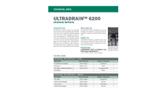 ULTRADRAIN 6200 Drainage Material - Technical Data Sheets