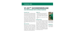 VI-20 GEOMEMBRANE High-Performance Vapor Intrusion Barrier - Technical Data Sheets