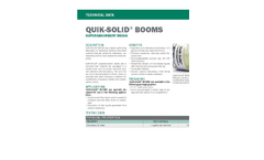 Quik-Solid - Superabsorbent Media Booms - Technical Datasheet