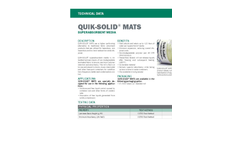 QUIK-SOLID Superabsorbent Media Mats - Technical Data
