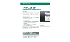 HYDRAUL-EZ Horizontal Directional Drilling Fluid - Technical Data Sheets