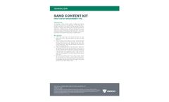 Sand Content Kit - Datasheet