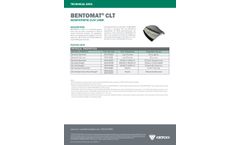 Bentomat - Model CLT - Composite Laminate Reinforced Geosynthetic Clay Liners - Datasheet