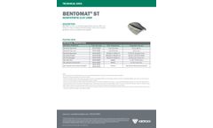 Bentomat - Model ST - Geosynthetic Clay Liners - Datasheet