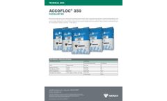 Accofloc - Model 350 - Flocculant Aid - Datasheet