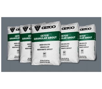 CETCO - High-Solids Granular Bentonite Grout