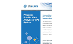 Phigenics - Potable Water Analytics (PWA) System - Brochure