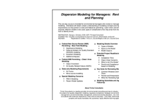 Agenda PDF - Dispersion Modeling for Managers